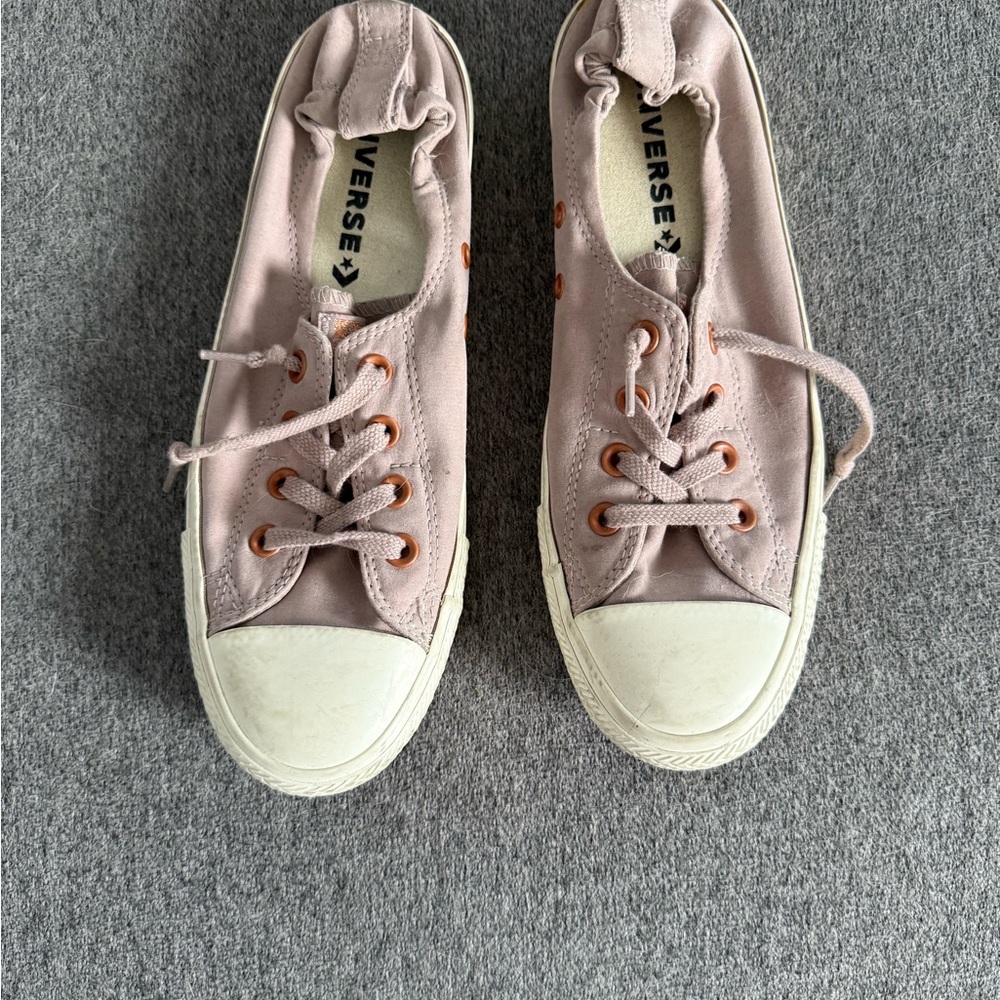 Converse Pink Canvas Low-Top Sneakers